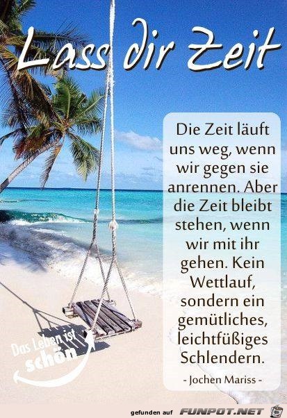 lass dir Zeit