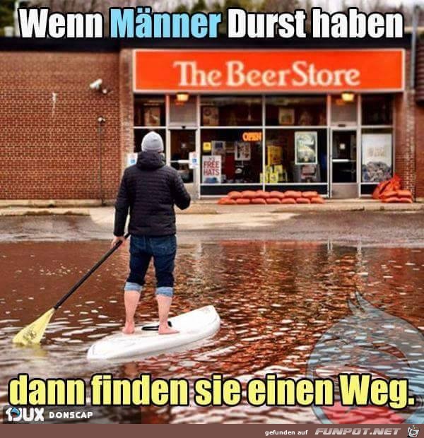 Wenn Maenner Durst haben