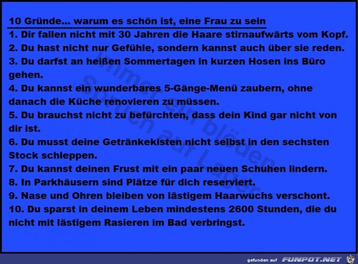 10 gute grnde - warum es schn ist eine frau zu sein schuhge