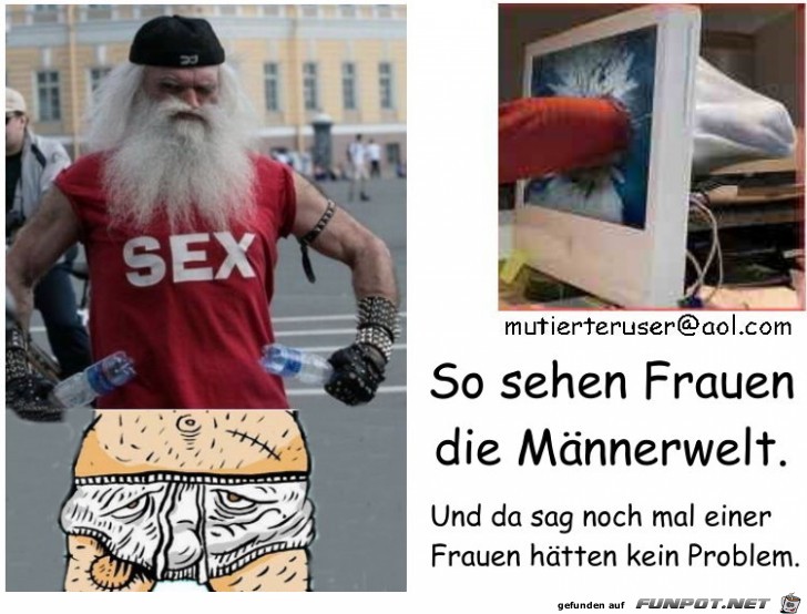 Gestoertes Maennerbild