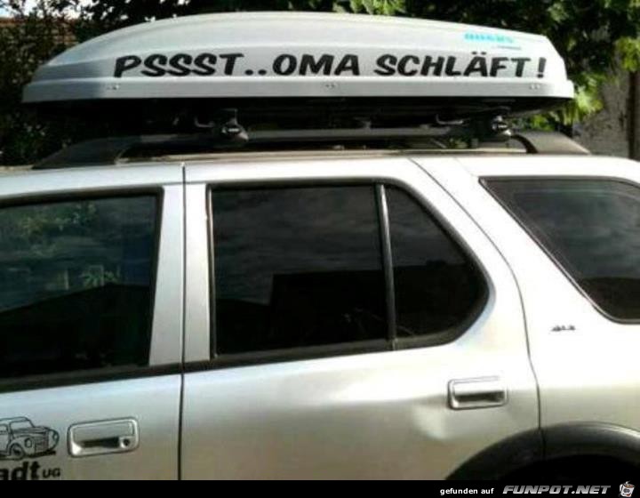 pssssst - Oma schläft pssssst - Oma schläft