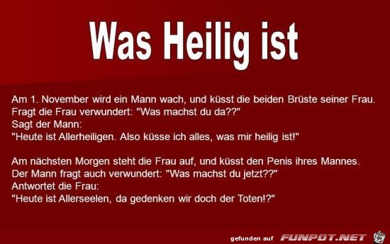 was heilig ist was heilig ist