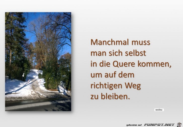 manchmal muss man