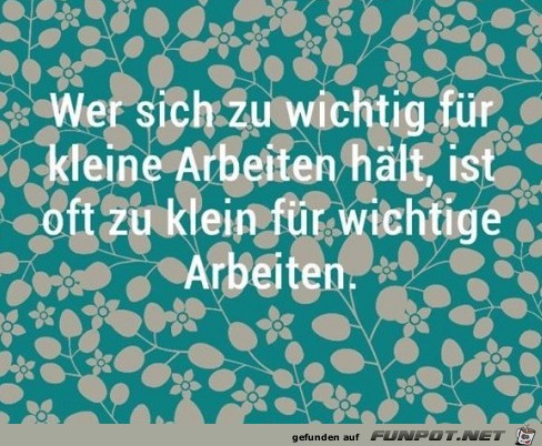 Wer sich zu wichtig fr...