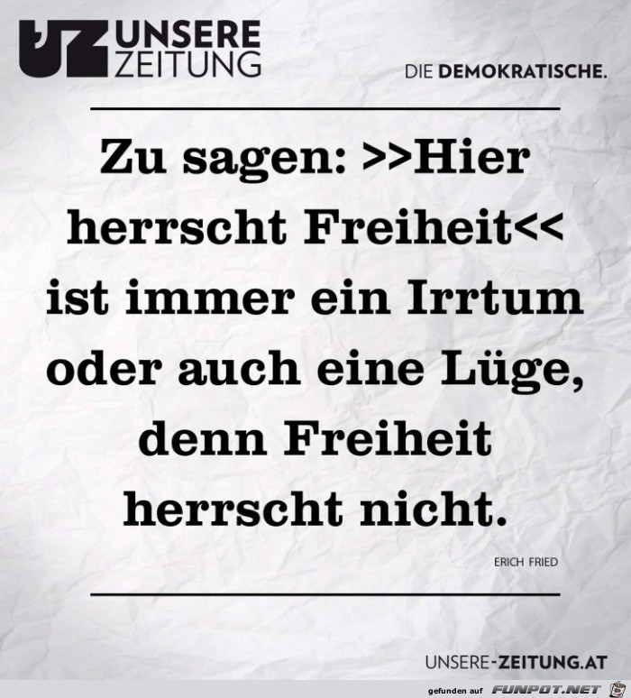 Hier herrscht Freiheit Hier herrscht Freiheit