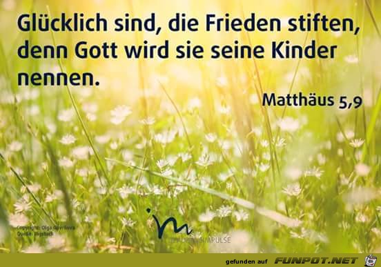 Matth 5 9 