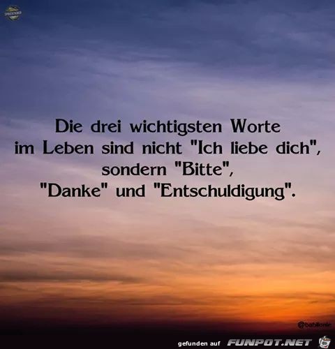 wichtige worte