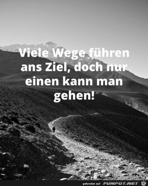 viele Wege fuehren ans Ziel viele Wege fuehren ans Ziel