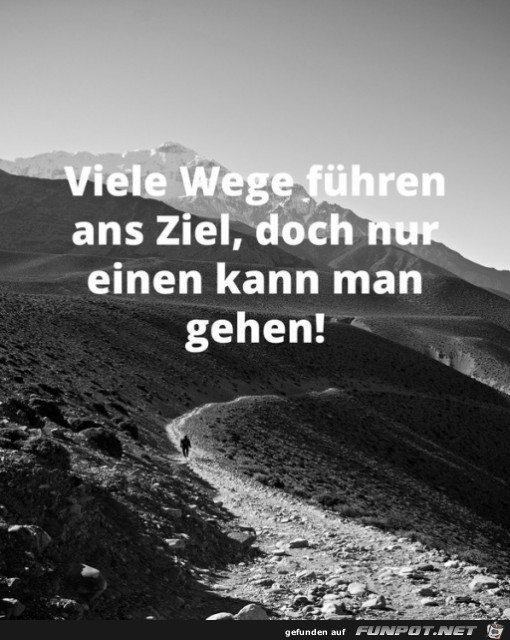 viele Wege fuehren ans Ziel