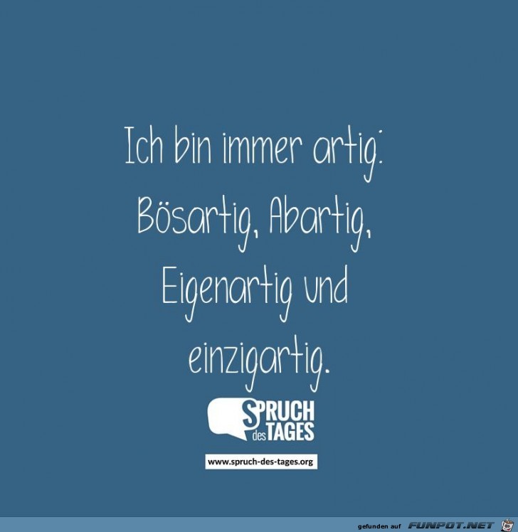 ich bin immer artig ich bin immer artig