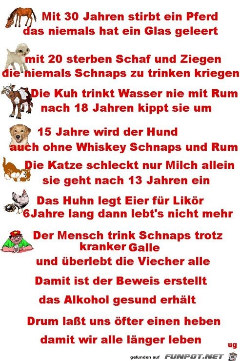 Alkohol ist gesund Alkohol ist gesund