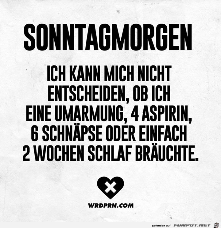 Sonntagmorgen Sonntagmorgen