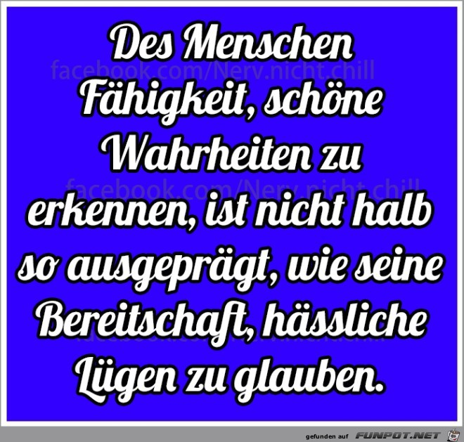 Des Menschen Fähigkeit... Des Menschen Fähigkeit...