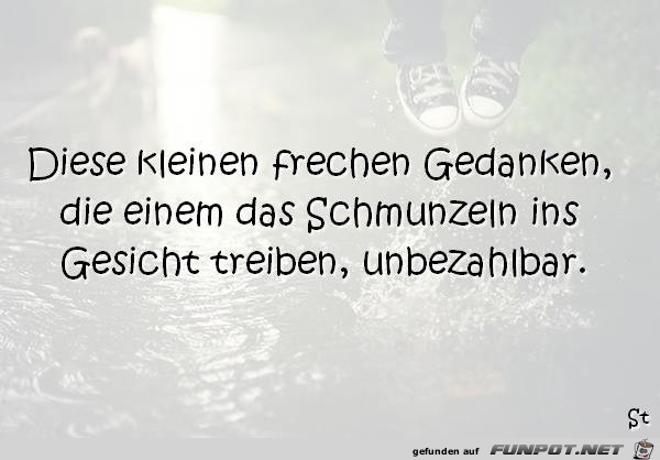 freche gedanken