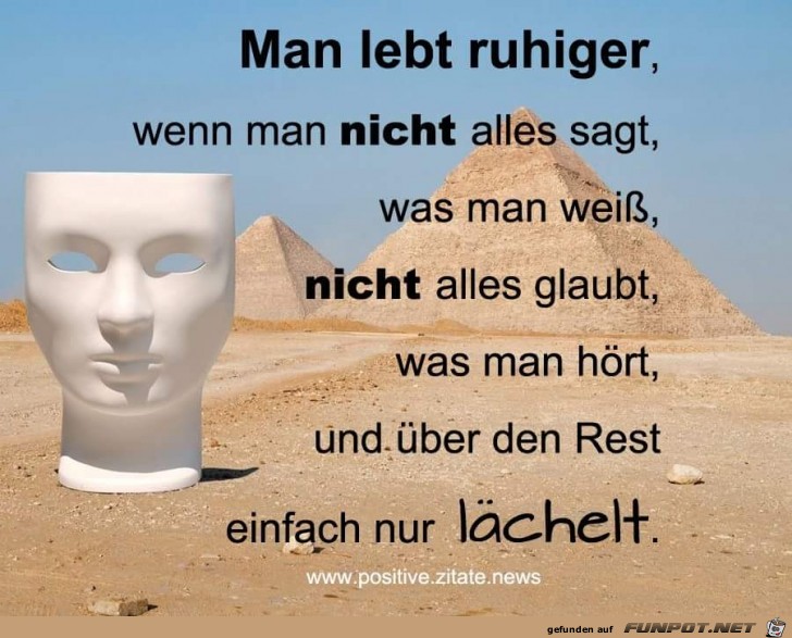 man lebt ruhiger