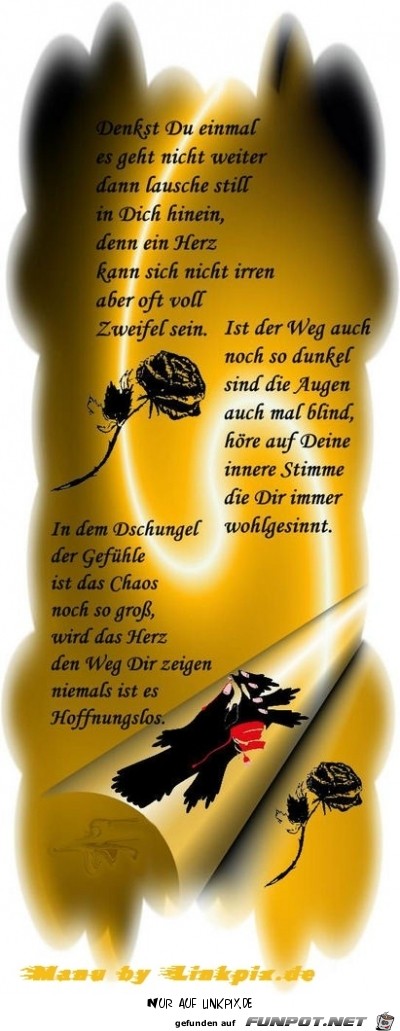 denkst du einmal es geht nicht weiter denkst du einmal es geht nicht weiter