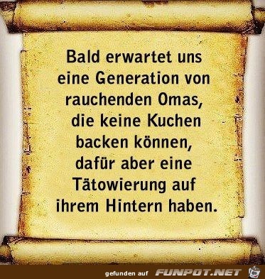 Bald erwartet uns... Bald erwartet uns...