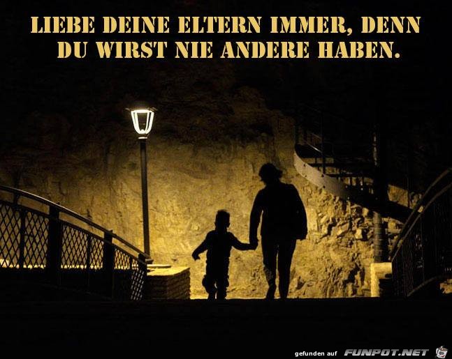 Liebe deine Eltern immer