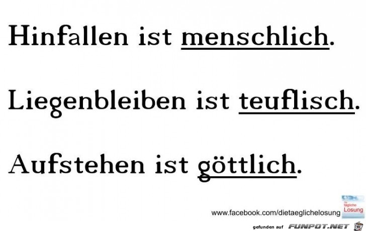 Hinfallen ist menschlich... Hinfallen ist menschlich...