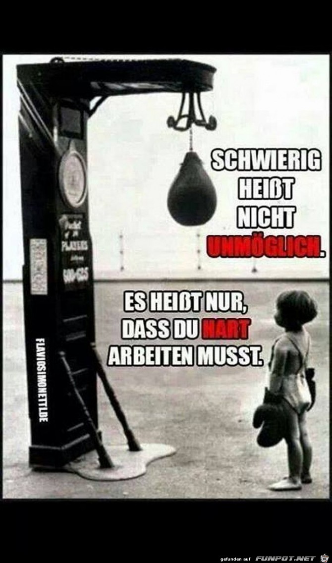 Schwierig heißt nicht... Schwierig heißt nicht...