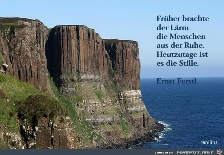 Frueher brachte der Laerm