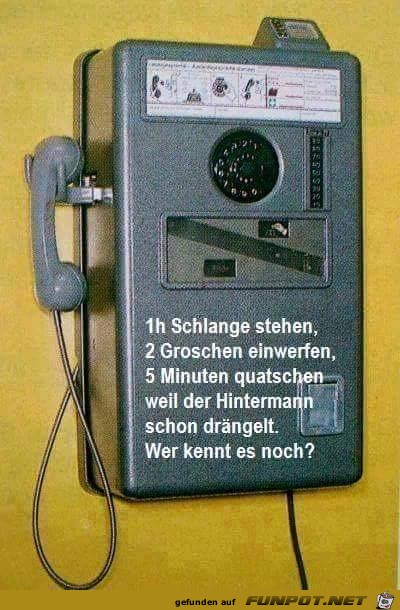 Wer kennt es noch Wer kennt es noch