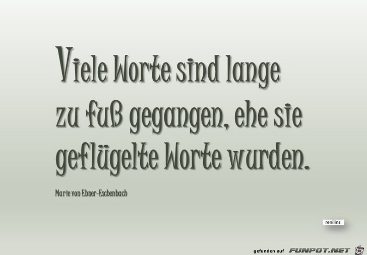 Viele Worte sind lange