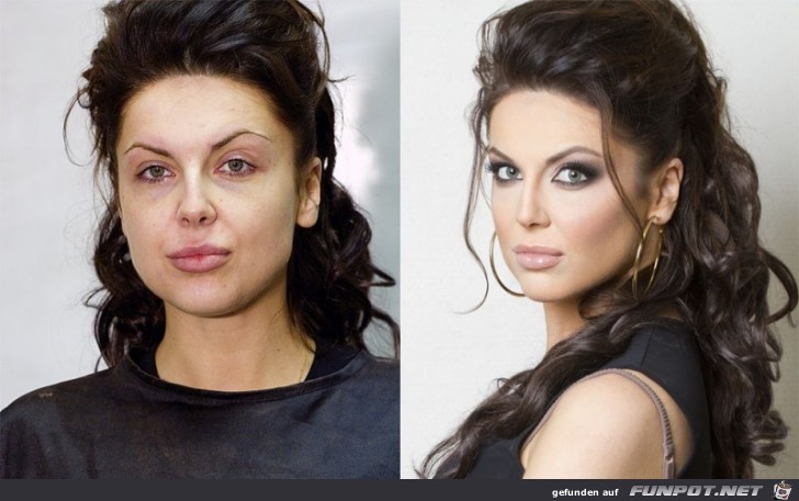 17 Frauen mit und ohne MakeUp 1 17 Frauen mit und ohne MakeUp 1