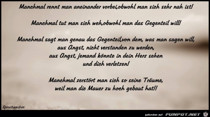 Manchmal rennt man aneinander... Manchmal rennt man aneinander...