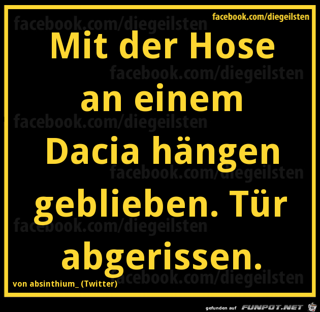 am Dacia hängengeblieben am Dacia hängengeblieben