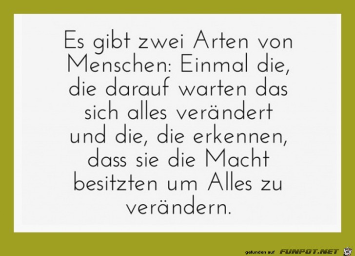 es gibt zwei Arten von Menschen es gibt zwei Arten von Menschen