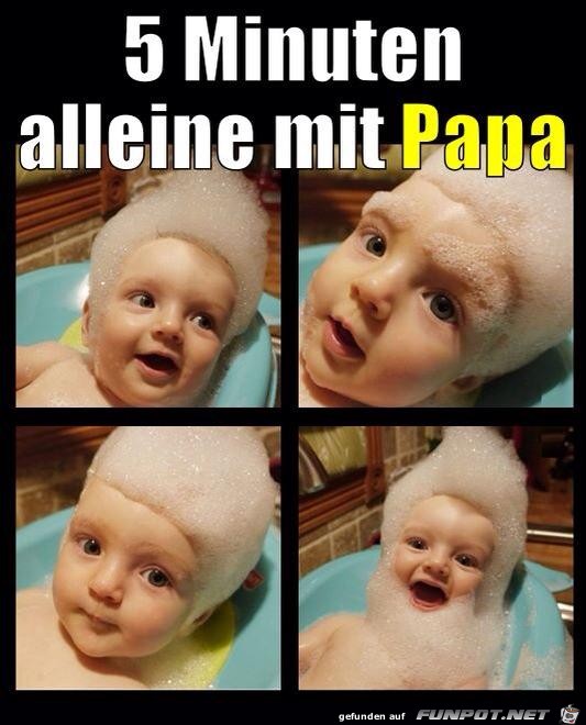 5 Minuten alleine mit Papa