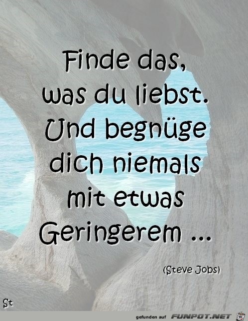 finde das was du liebst