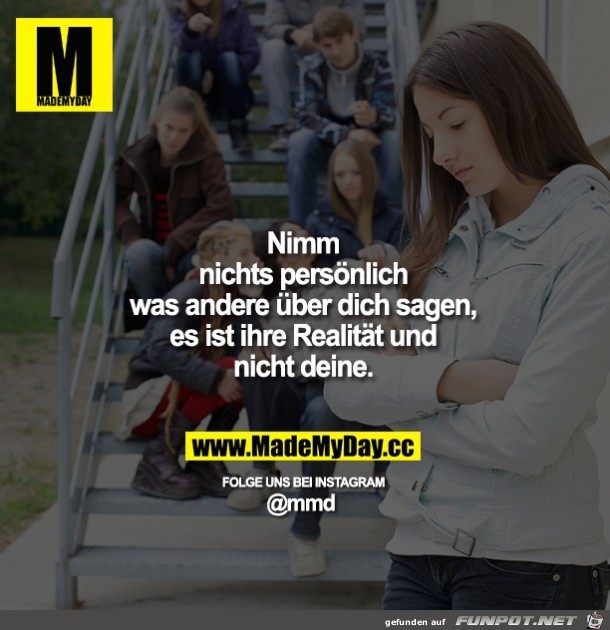 nimm nichts persoenlich