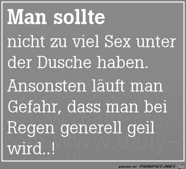 man sollte