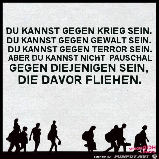 Du kannst gegen... Du kannst gegen...