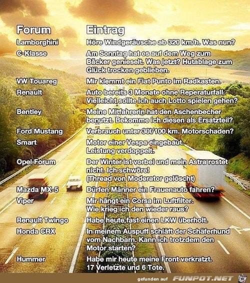 Autoprobleme Autoprobleme