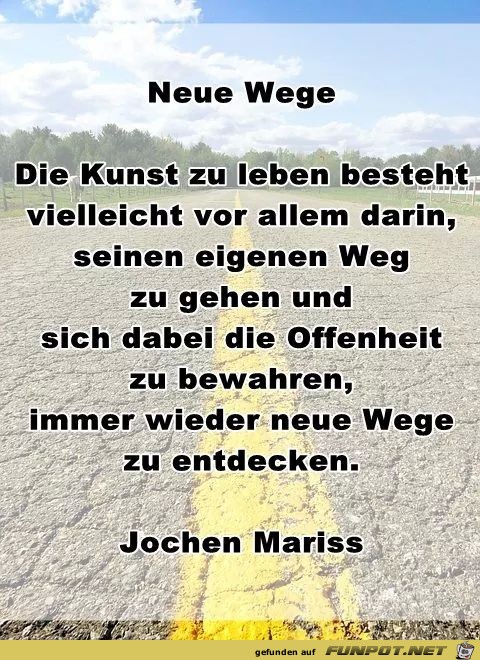 neue Wege neue Wege