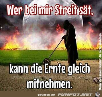 Wer bei mir Streit saet Wer bei mir Streit saet