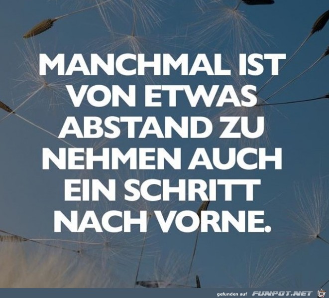 manchmal