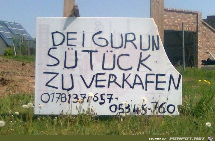 Grundstueck zu verkaufen Grundstueck zu verkaufen