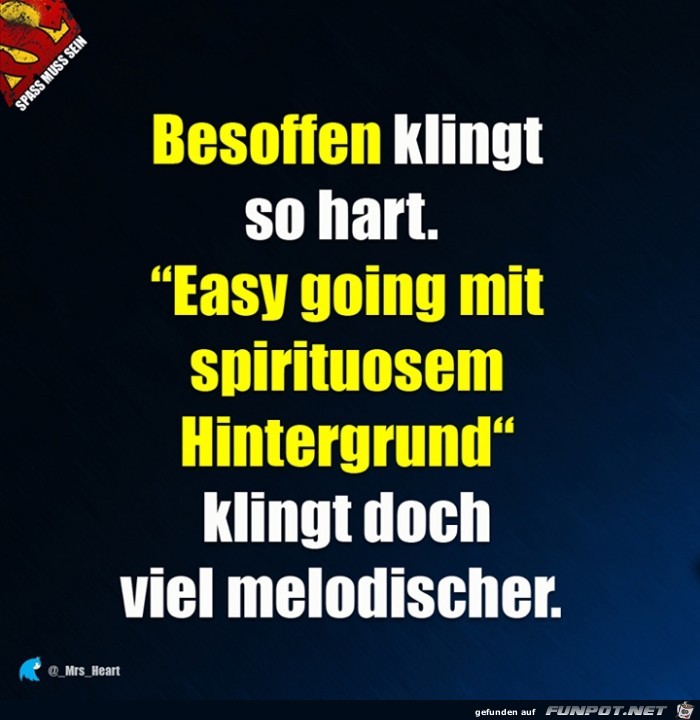 besoffen klingt so...