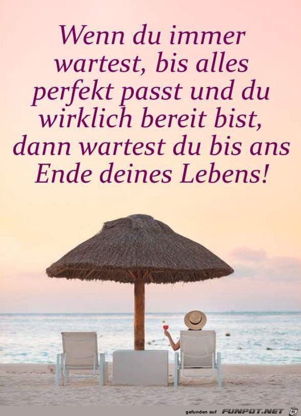 wenn du immer wartest