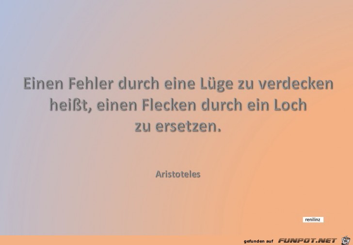 einen Fehler einen Fehler