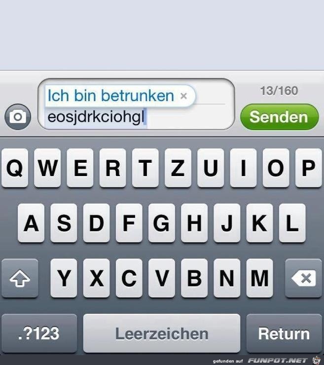 automatische Korrektur auf dem iPhone