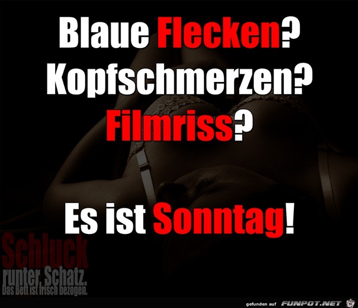es ist Sonntag es ist Sonntag