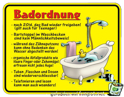 Badordnung Badordnung