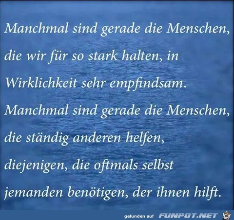 Manchmal