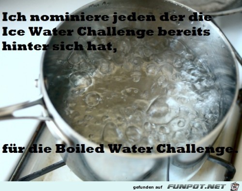 gekochtes Wasser