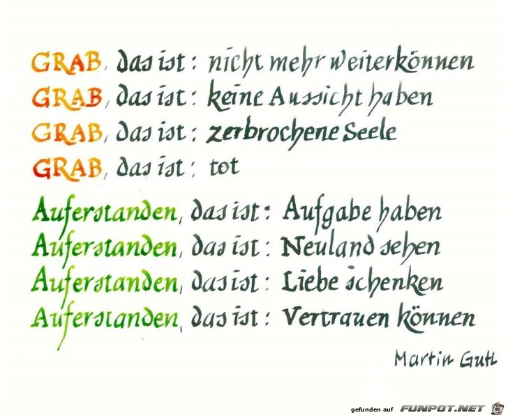 auferstanden auferstanden